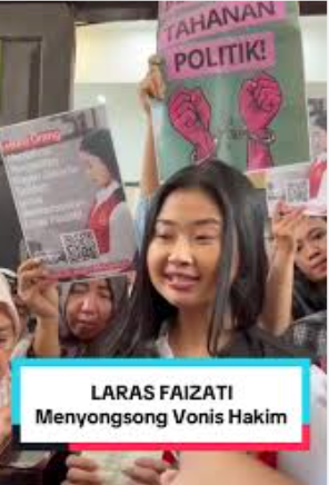 SoeTjenMarching's tweet photo. Mohon viralkan: Bebaskan Laras Faizati! 
#rakyatbanturakyat #rakyatjagarakyat #bebaskanlaras https://t.co/6cRqQR7Oq1
