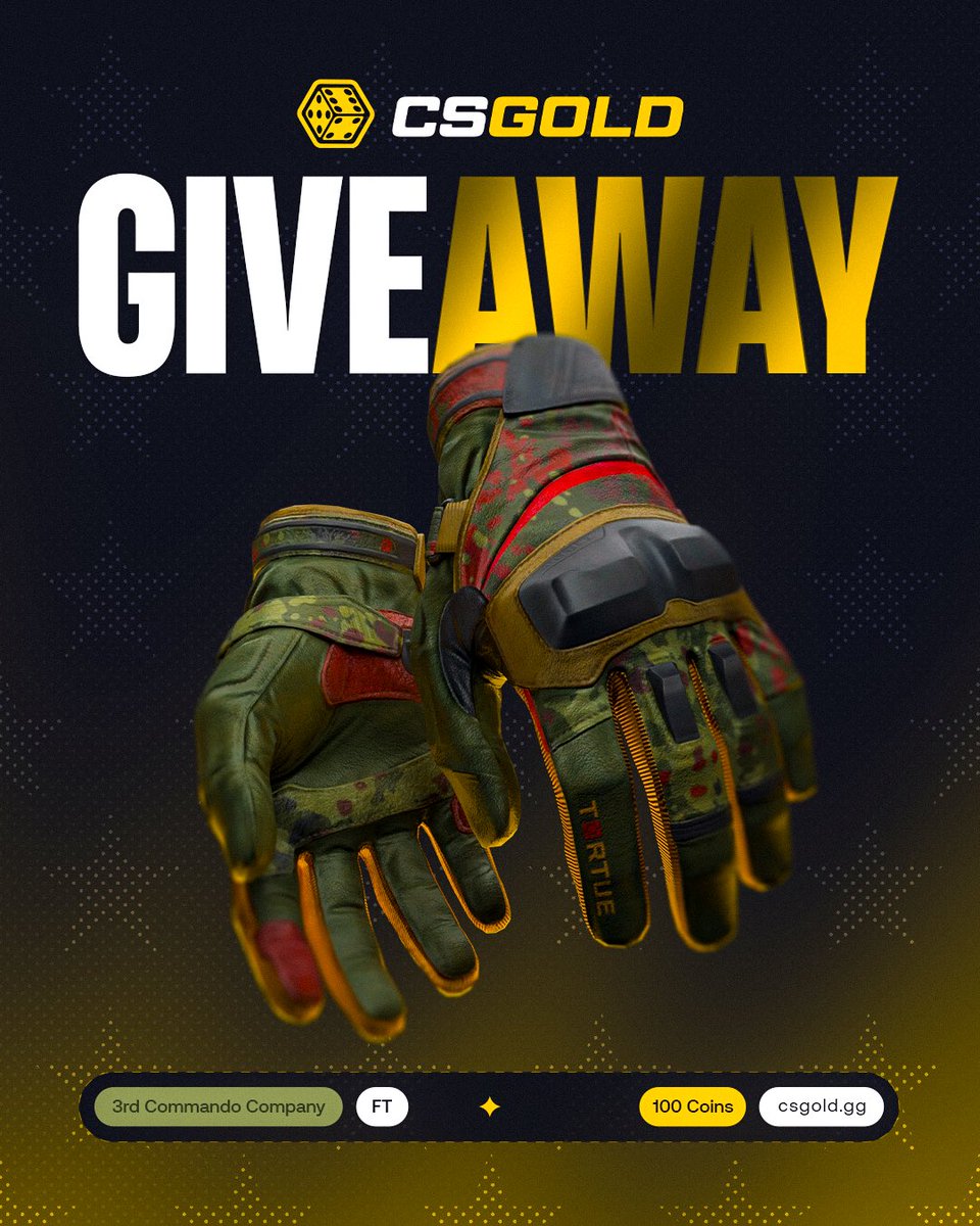 SippinDirtyS0DA's tweet image. Moto Gloves (FT) Giveaway  🎉 

To enter: 
✅ Follow Me &amp;amp; @csgoldbet 
✅ Like, Repost, &amp;amp; Tag 2 friends

🗓️ Ends in 1 week