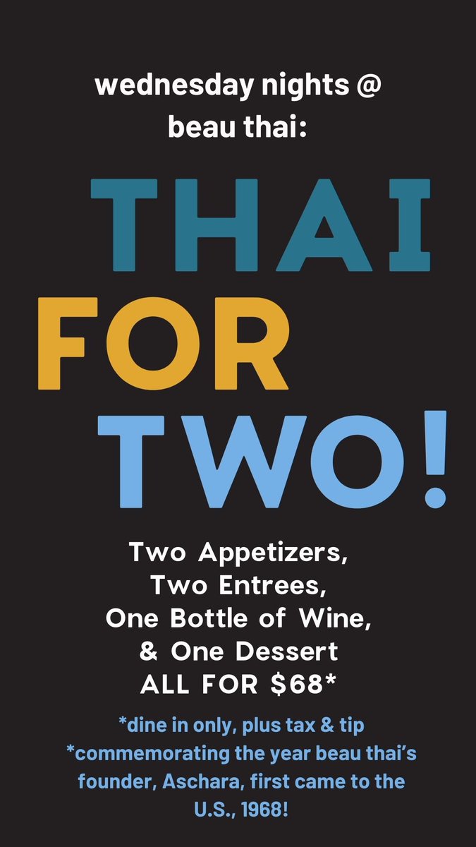 beau thai | authentic thai cuisine in DC tweet media