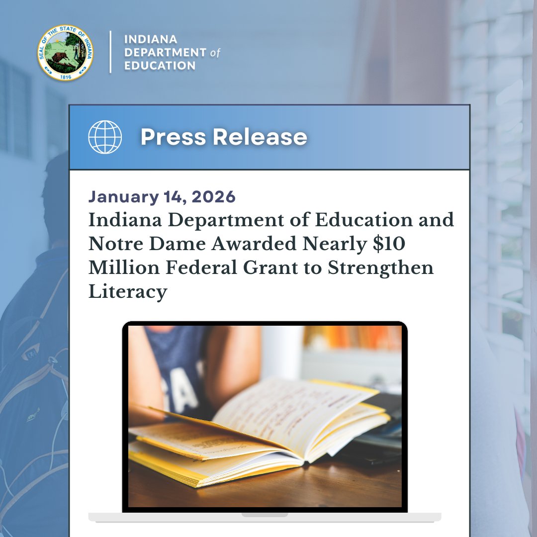 Indiana Department of Education (IDOE) tweet media