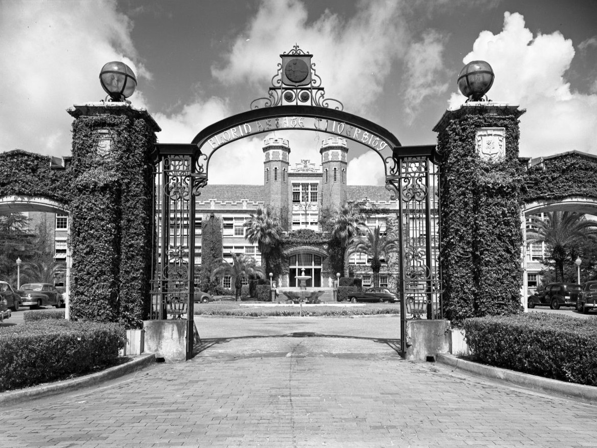 FLMemory's tweet image. Buildings designed by William Augustus Edwards (1986-1939), supervising architect for the Florida Board of Control:

1. Westcott Building at FSU (built 1910)
2. UF Gymnasium (built 1917)
3. FAMU's Carnegie Library (opened 1908)
4. Caroline Brevard Grammar School (approved 1923)
