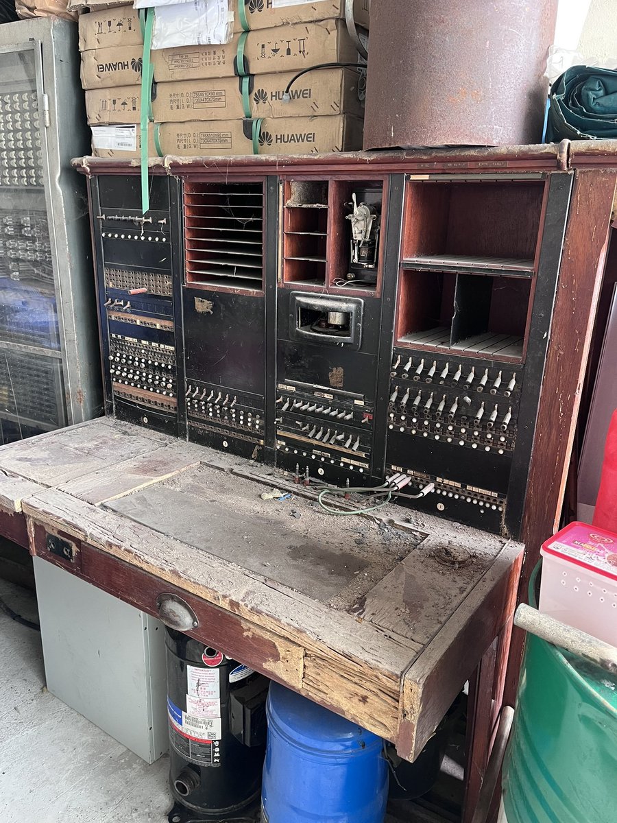 This is Maldives’ first telephone switchboard, a piece of history left to rot and decay inside a warehouse.

In other countries historic equipment like this is preserved in museums, not abandoned and forgotten.