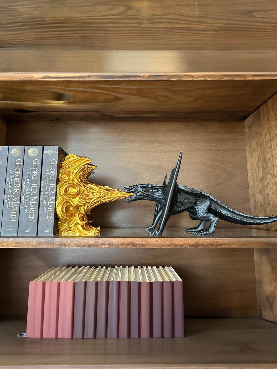 nimgaladh's tweet image. Dragon Bookend