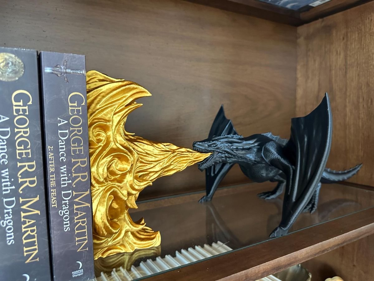 nimgaladh's tweet image. Dragon Bookend