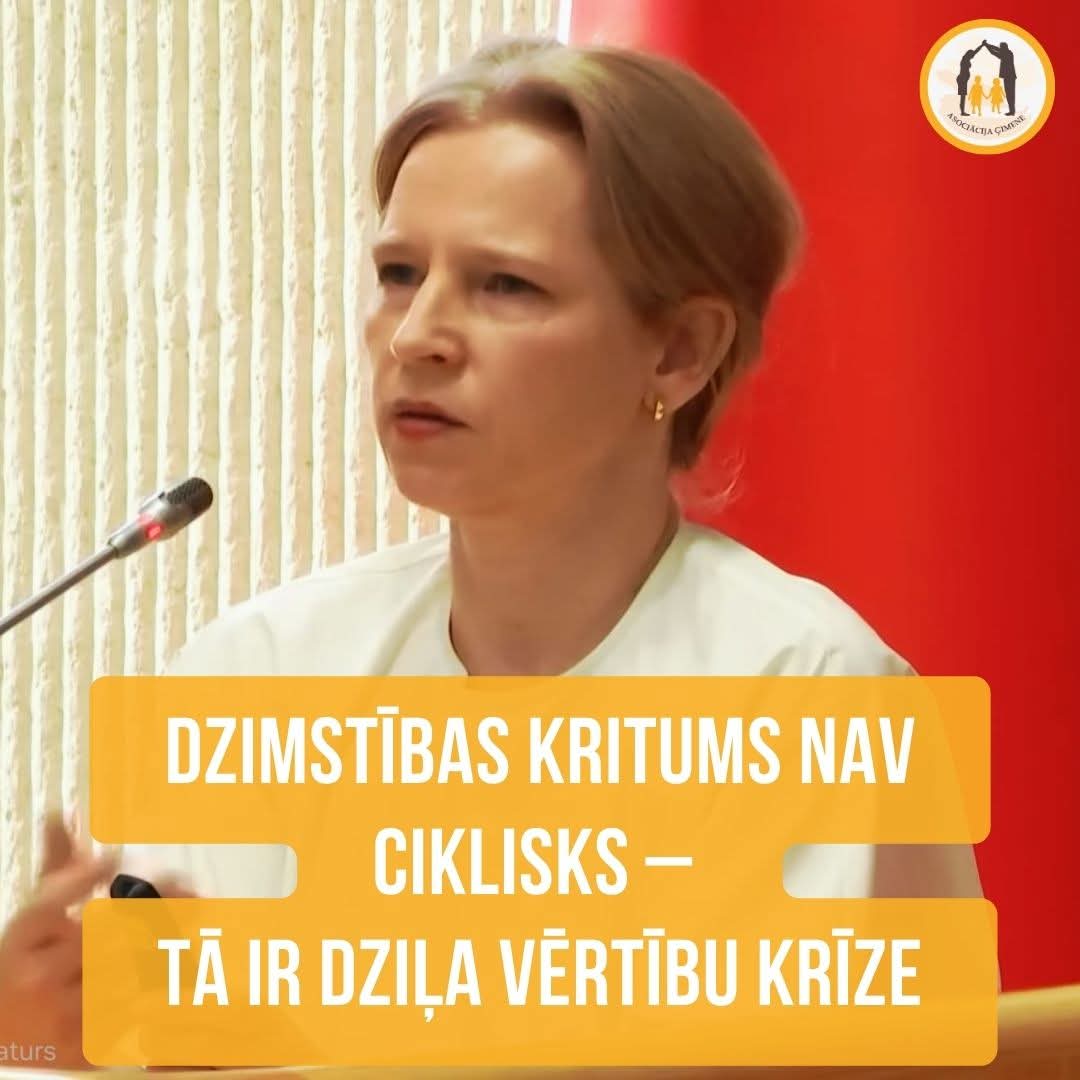 Dzimstības kritums nav ciklisks – tā ir dziļa vērtību krīze, tā Demogrāfijas konferencē, kas 2026. gada 14. janvārī norisinājās Lietuvā, Viļņā, klātesošos uzrunāja domnīcas <a href="/LvTelos/">telos.lv</a> galvenā redaktore Agnese Irbe.

facebook.com/share/p/1T2Uof…
#demogrāfija
