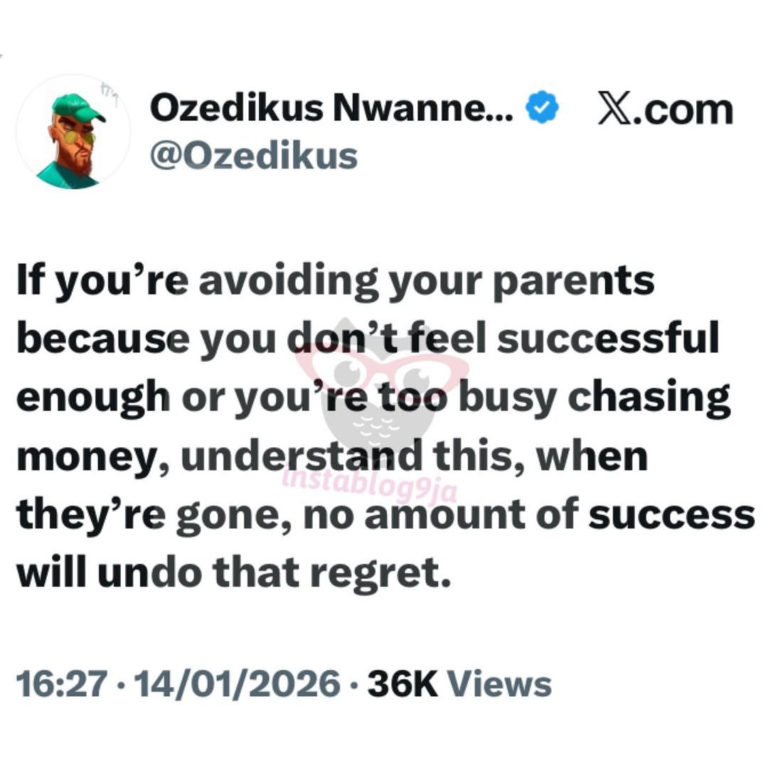 instablog9ja's tweet image. Music Producer
Ozedikus warning against chasing success