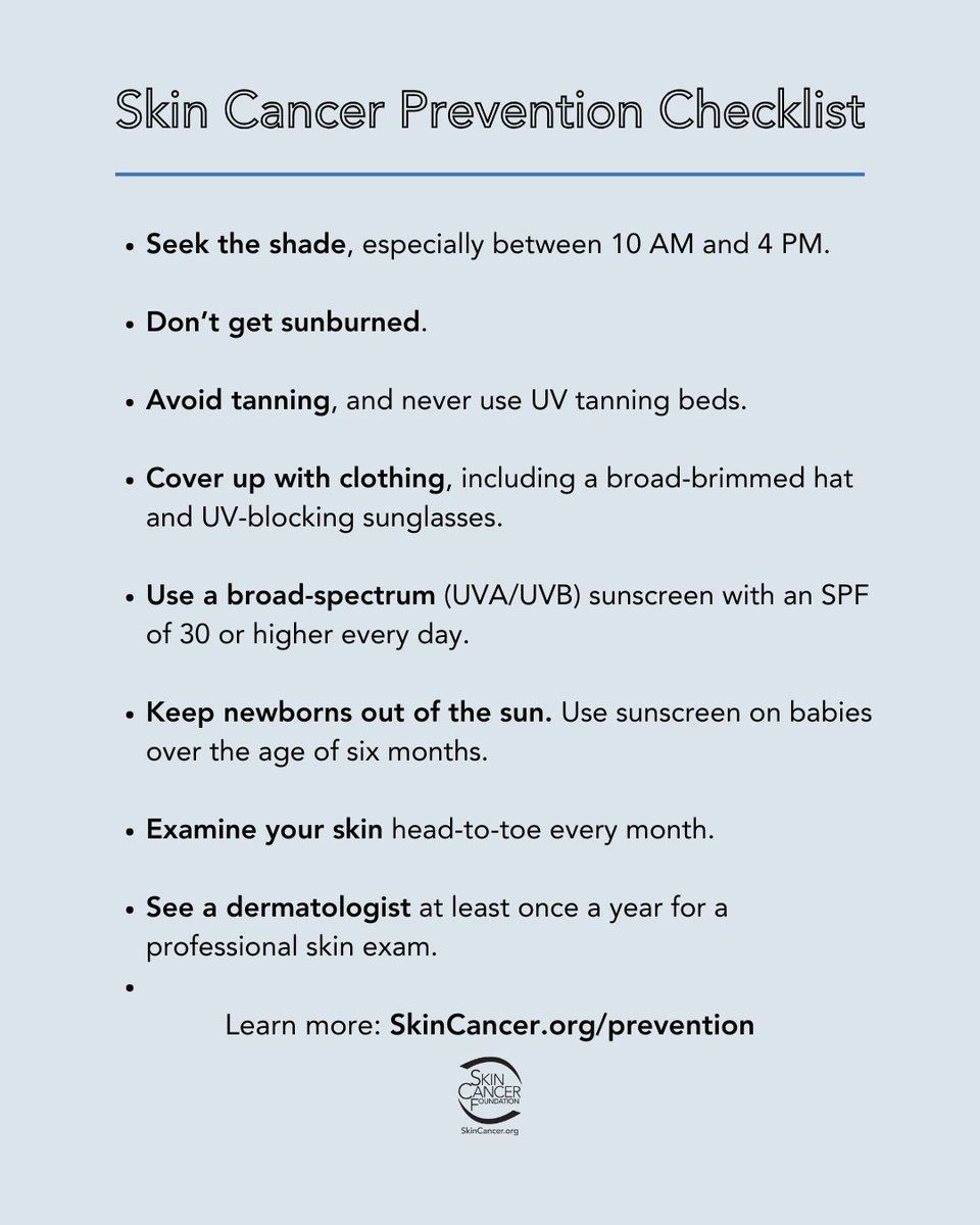 The Skin Cancer Foundation 👒 tweet media