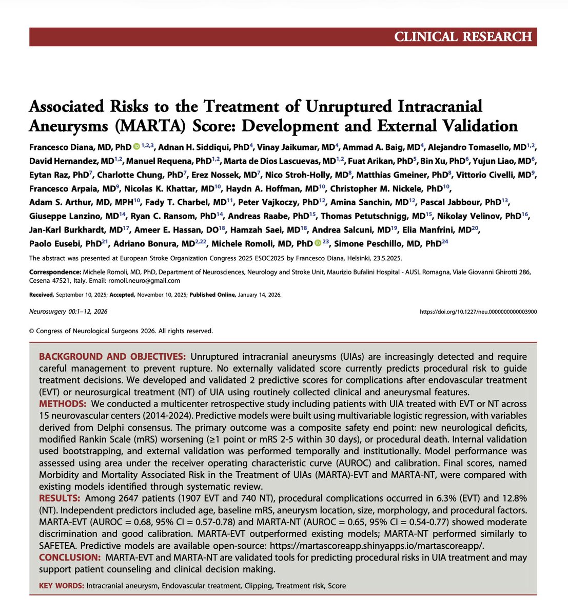 Simone Peschillo, M.D., Ph.D. tweet media