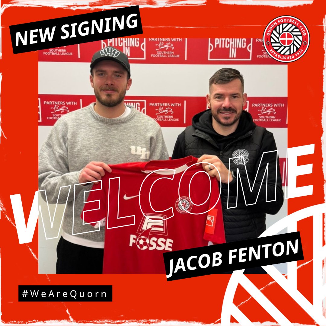 SQUAD NEWS: “Fenton, Fenton!” Former Nomads striker joins the Reds.

quornfc.co.uk/news/squad-new…

#WeAreQuorn #UTQ #QuornFC #TheMethodists⛪ #TheReds🟥