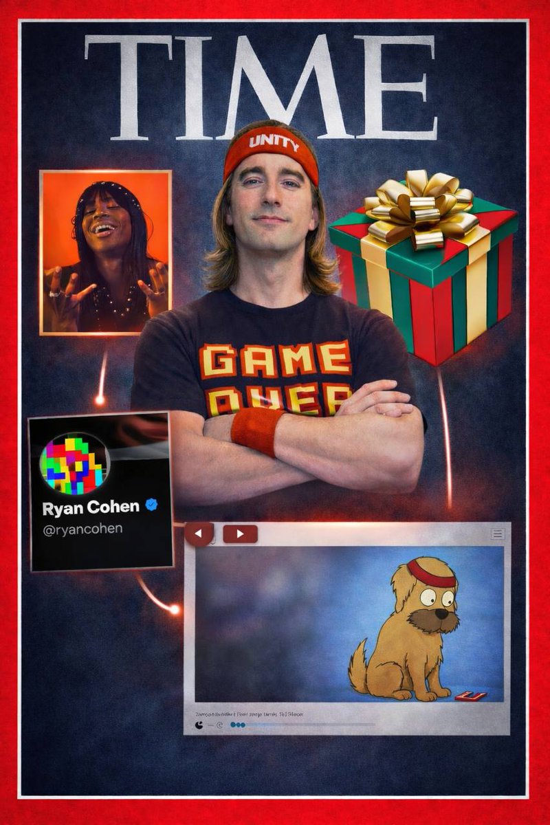 Quick recap for newcomers:

<a href="/TheRoaringKitty/">Roaring Kitty</a>:

Unfollowed Ryan Cohen
Unpinned GME video
Posted a YOU cover edit
Posted a Unity shaped gift
Posted a Unity named song
Posted a falling U

What do U See?

$UNITY $GME