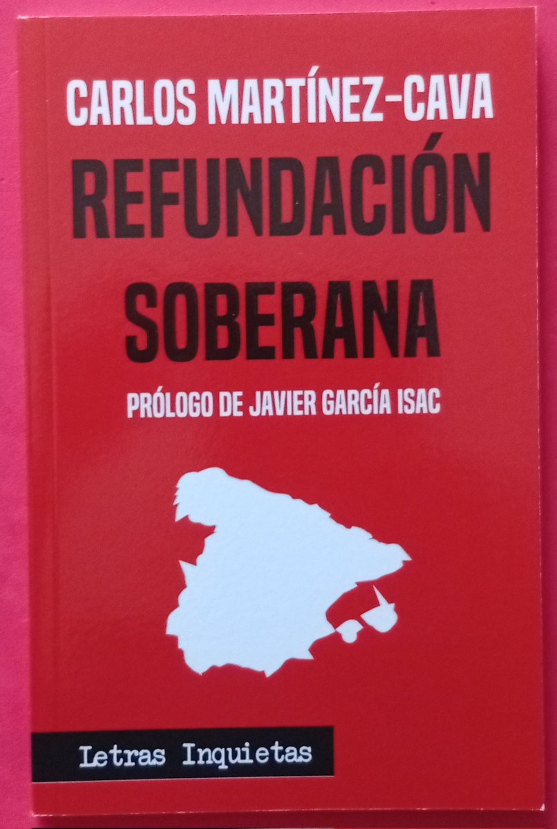 monpaslibros's tweet image. 📚 Título: Refundación soberana

📝 Autor: Carlos Martínez-Cava

📌 Editorial: Letras Inquietas 

🔎 Estado: Nuevo

🛒 Precio: VENDIDO

✅ Disponible en nuestro perfil de Wallapop

✉️ Escríbenos por MD

📦 Envíos a toda España
