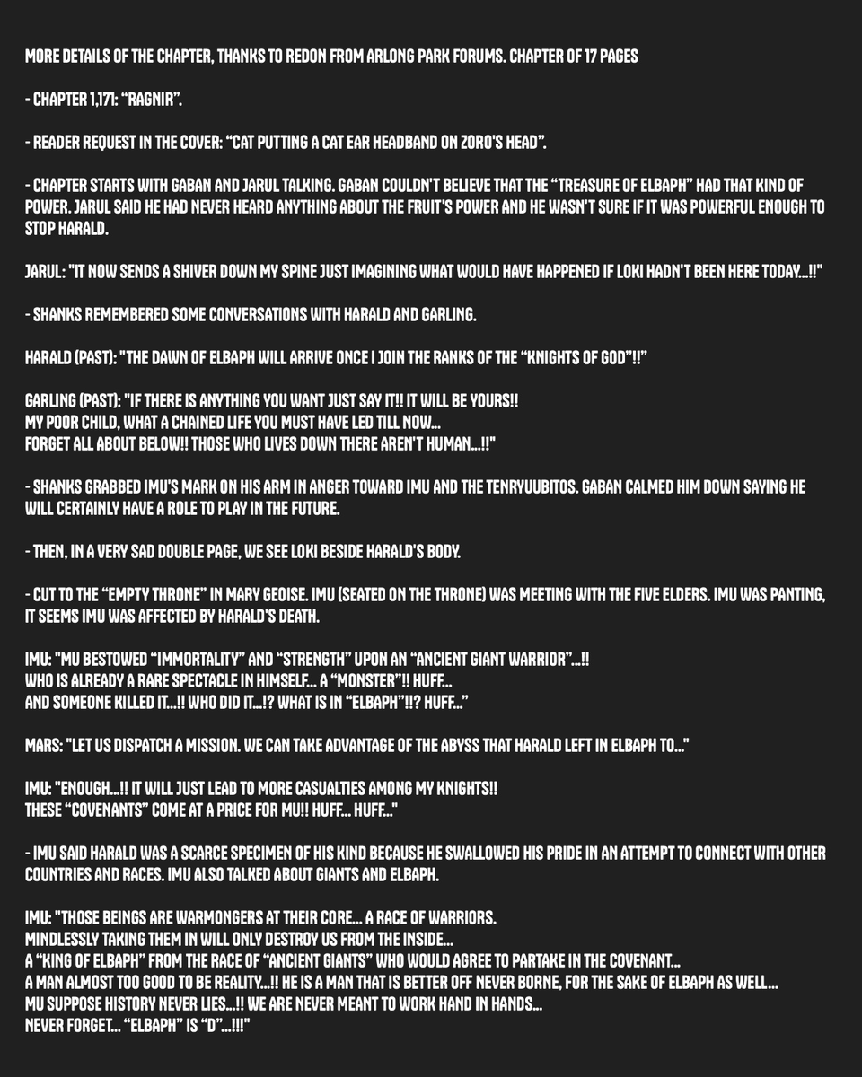 pewpiece's tweet image. #ONEPIECE1171  

MORE DETAILS FOR ONEPIECE CHAPTER 1171  
 
(By : @Mugiwara_23)