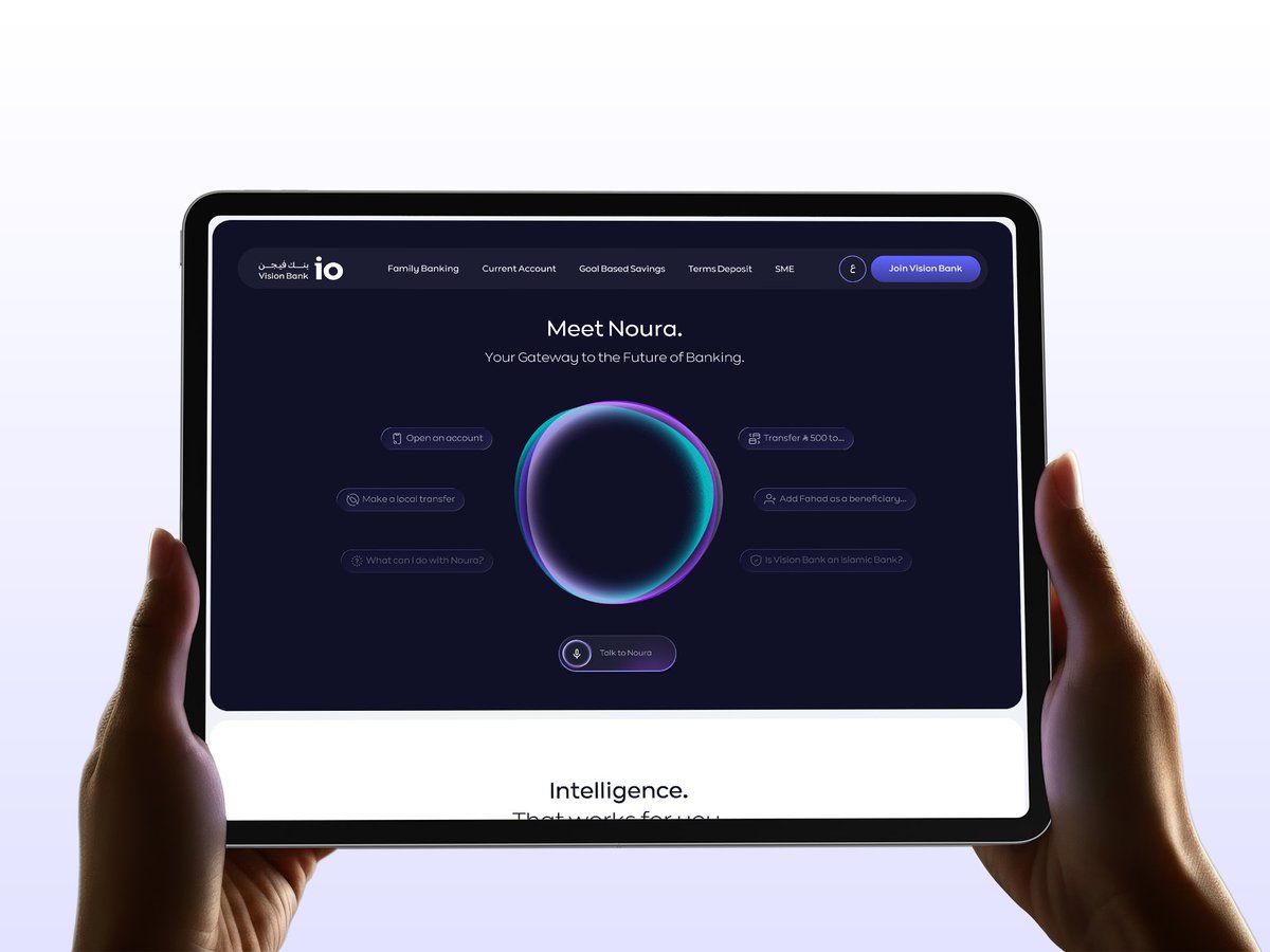 ashiqueukkadan's tweet photo. 🚀 Proud to Be Part of the First AI-Powered Bank @visionbank_sa 
The launch of our new website, and AI-powered banking app is a milestone we are truly proud of.

✨ Big things are coming up. 
Stay tuned ✨ 

#visionbank #uiux #Banking #digitalbank #riyadh #ai https://t.co/DkVmyr2Ovh
