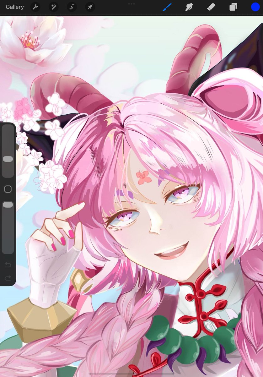 onionhead21515's tweet image. Happy to be a part of Between Realms zine and draw Yunara! I find myself drawing characters so srs sometimes, so drawing Yunara smiling always puts a smile on my face! I hope I capture the air of grace and whimsy!
@SkinematicVerse 
#yunara #spiritblossom #fanart