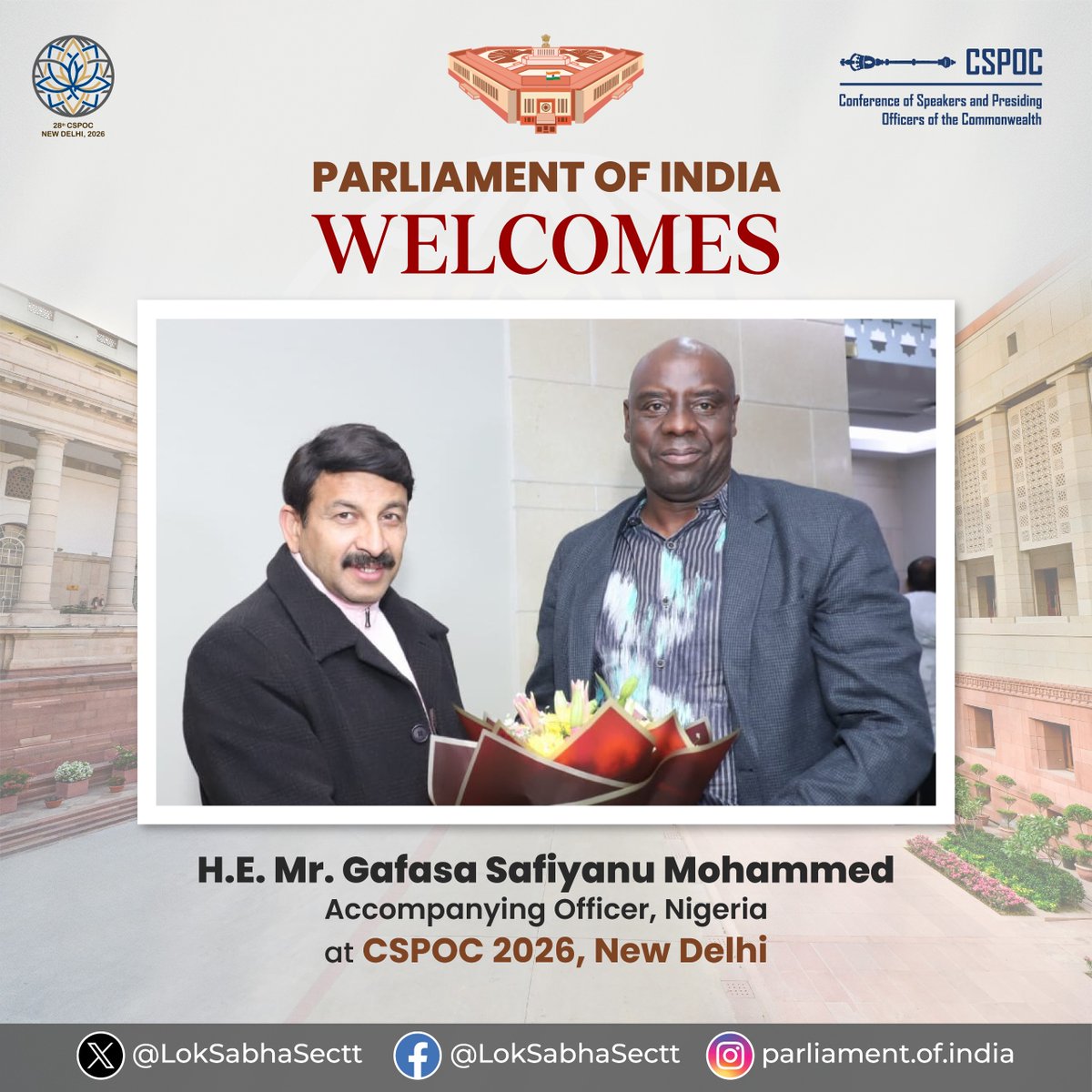 LokSabhaSectt's tweet image. #CSPOC2026 #ParliamentOfIndia #Commonwealth #India