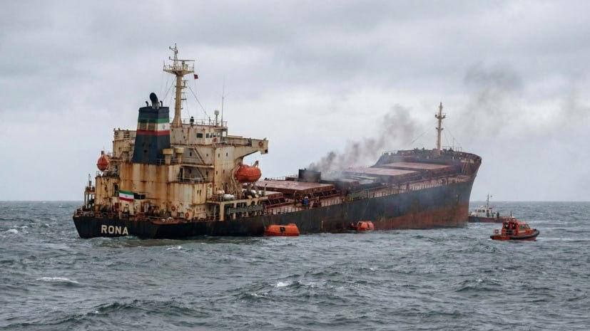 🛳️🇮🇷🔥 An Iranian ship named Rona sank in the Caspian Sea, which was carrying weapons for Russia to be used later against Ukraine.