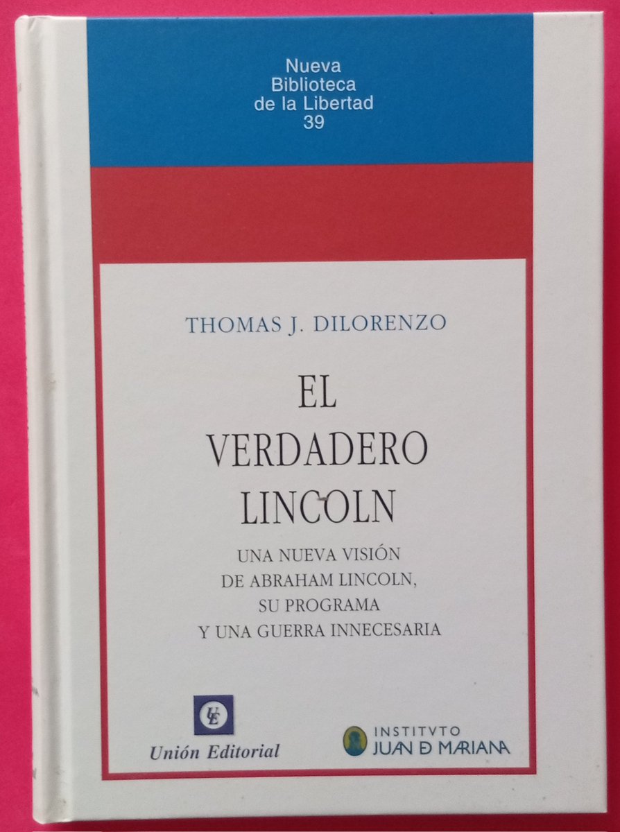 monpaslibros's tweet image. 📚 Título: El verdadero Lincoln

📝 Autor: Thomas Dilorenzo 

📌 Editorial: Unión Editorial 

🔎 Estado: En buen estado

🛒 Precio: 13,00 euros

✅ Disponible en nuestro perfil de Wallapop

✉️ Escríbenos por MD

📦 Envíos a toda España