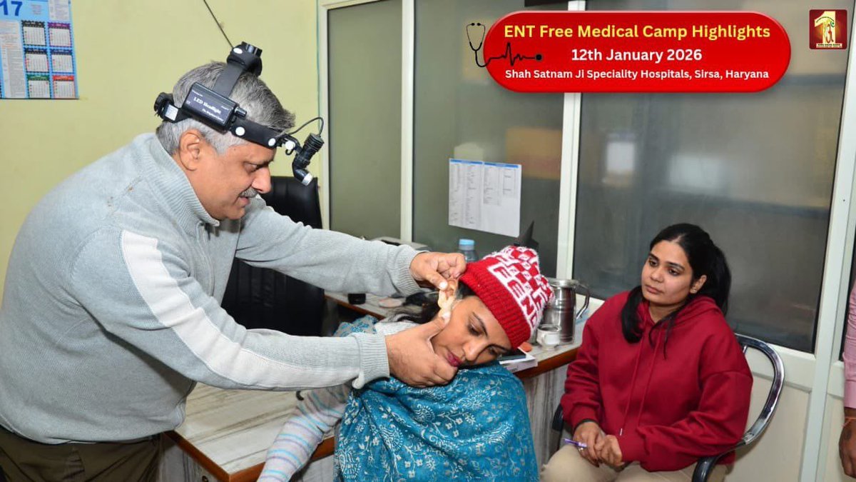 HARJOT809's tweet photo. There are many extremely poor families, which cannot afford Medical Facilities & Treatments. To help them, Saint Gurmeet Ram Rahim Ji started the Free Medical Camps at Dera Sacha Sauda.
In which ENT, Heart, Neuro Specialist Doctors, Gynecologist provide #FreeMedicalHelp https://t.co/LUg5xYuibT