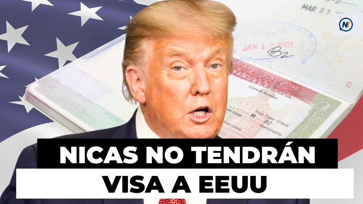⛔🇳🇮 EE. UU. intensifica cerco financiero y migratorio contra Nicaragua.

🛂 El gobierno de Estados Unidos anunció que, a partir del 21 de enero, se suspenderá de forma indefinida el procesamiento de visas en 75 países, incluyendo a Nicaragua.

🧳La decisión busca reducir la