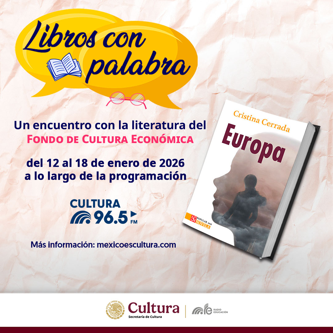 📚 En #LibrosConPalabra con <a href="/VerOrtizTV/">Veronica Ortiz Lawrenz</a>: Europa, de Cristina Cerrada

Conoce un relato profundo sobre el exilio y la memoria, dándo voz a quienes buscan reconstruir su vida en medio de la violencia📖 Edición del <a href="/FCEMexico/">Fondo de Cultura Económica</a>

📅 Miércoles a las 13:05 h
📻#Cultura965FM