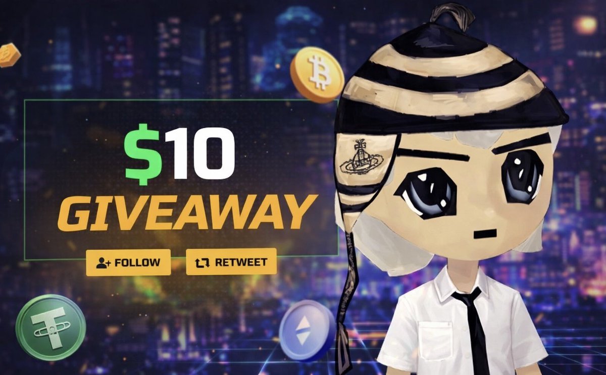 🎁 #GIVEAWAY 🎁 

PRIZE
🏆  $10 $USDT

TO ENTER:
1️⃣ Follow <a href="/MONTEFEX/">monty 🐺</a> 🔔
2️⃣ RT + ❤️ 

⏰ 24hrs