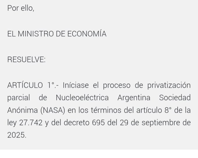 MartnPeiretti1's tweet image. ⛔️🚨✅Delincuentes. Al igual que estan haciendo con nuestra Patagonia, Milei y Caputo con un DNU rematan nuestras centrales nucleares, la entregan en manos yanquis, todo en agradecimiento por el nuevo endeudamiento y el arrastrase a EEUU y sus interees. Ojala pronto vayan presos