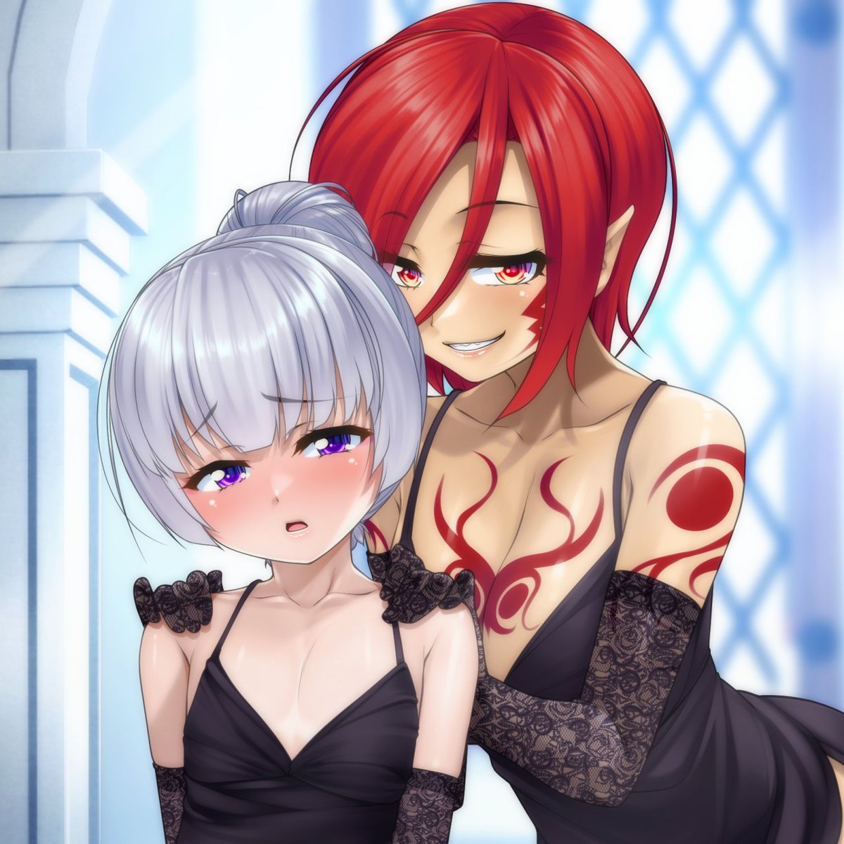 またまた女装墜ちヒーローをリクエストして頂きました。
女幹部におそろコーデでセクシードレス着せられて
鏡に映る自分の姿に興奮しちゃう元少年ヒーローです。
高解像度版等は支援サイトにて↓
FANBOX↓
https://t.co/O1jeTpsspn
Fantia↓
https://t.co/vrL0eRAvXm 