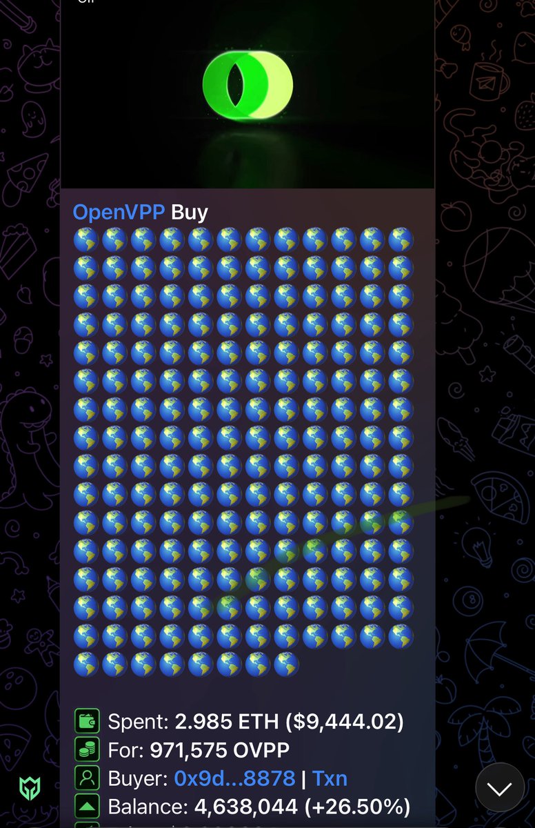 The legend <a href="/ZssBecker/">Alex Becker 🍊🏆🥇</a> is loading up even more on $OVPP! 

Hearing rumors in the trenches 👀 LFG! 

<a href="/moneymancalls/">🧠 investor 🦖</a> <a href="/CryptoWizardd/">WIZZ🥷 ( beware scammers )</a> <a href="/Cryptoaeon/">Aeon</a> <a href="/RamzsRiyadh/">Ramz's Riyadh</a> <a href="/Jimbotrading/">Jimbo</a> <a href="/parthovppx/">Parth VPP</a> <a href="/OpenVPP/">OpenVPP</a> 

etherscan.io/address/0x9da8…