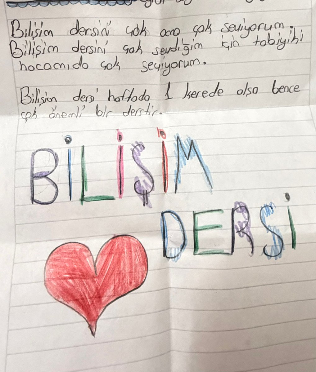 Bu çağda bu kadar yatırım yapılırken öğrencileri derslerden ve öğretmenlerinden mahrum etmeyin. Geleceği şekillendiren bir alanda yeni nesilin kendi geleceğine yön vermesini sağlayın.
#HerSınıfaBilişimDersi
#BTSınıfıBuradaNormNerede
<a href="/tcmeb/">Millî Eğitim Bakanlığı</a>
<a href="/mebyegitek/">Yenilik ve Eğitim Teknolojileri Genel Müdürlüğü</a>
<a href="/mebpgm/">Personel Genel Müdürlüğü</a>
<a href="/meb_ttkb/">Talim ve Terbiye Kurulu Başkanlığı</a>
