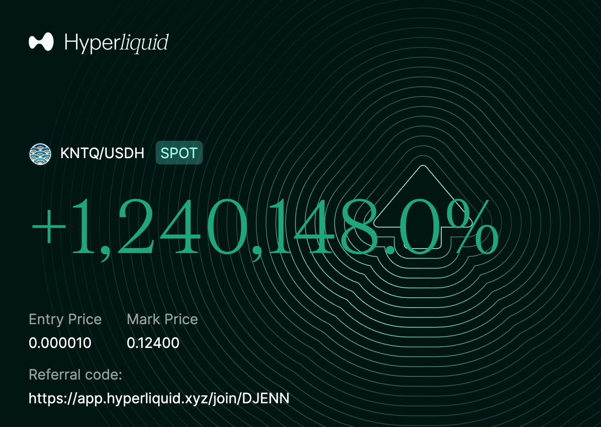 oh, you got the @kinetiq_xyz airdrop but sold the bottom despite knowing: >  kHYPE is the dominate LST in the eco > iHYPE is their institutional LST >  Launch product for HIP3