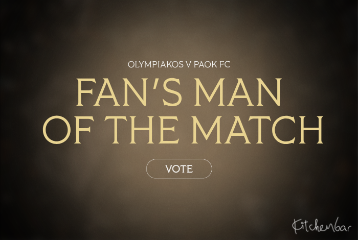 PAOK_FC's tweet photo. #FansMVP Ψηφίστε τον Fans' Man of the Match του ντέρμπι με τον Ολυμπιακό στο link που θα βρείτε παρακάτω.👇#OLYPAOK #GreekCup #OurWay #KitchenbarThessaloniki
🔗https://t.co/iq4WjGMdBb https://t.co/yOxWiCBQGE