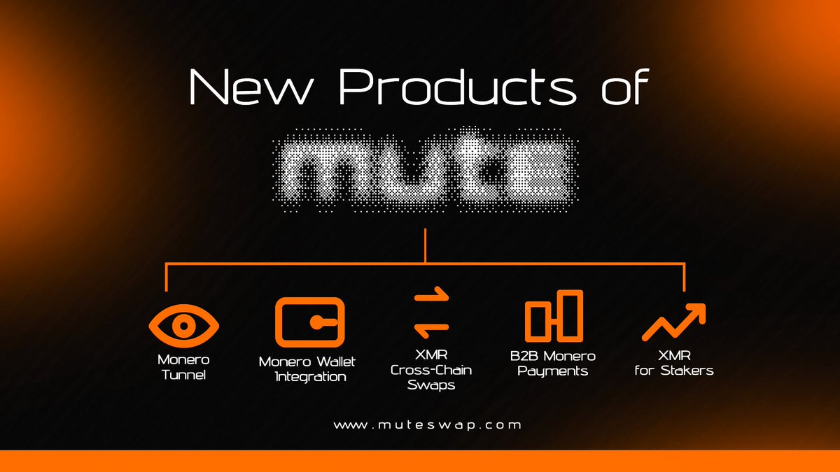 Mute_swap's tweet image. MUTE is fast tracking @monero adoption and usage.

We have a whole host of Monero products coming out.

Lets scale privacy.