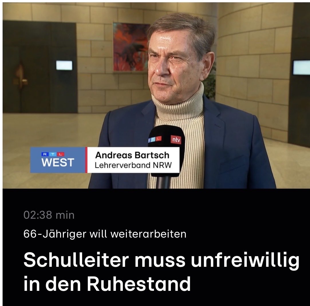 Bartsch, Präsident des DL NRW: Wer arbeiten will und gebraucht wird, sollte dürfen. Der Fall aus Unna zeigt ein strukturelles Problem – nicht fehlenden Willen, sondern fehlende Flexibilität der Bildungspolitik.
#Lehrkräftemangel #BildungNRW #Schule #Personalnot #Bildungspolitik