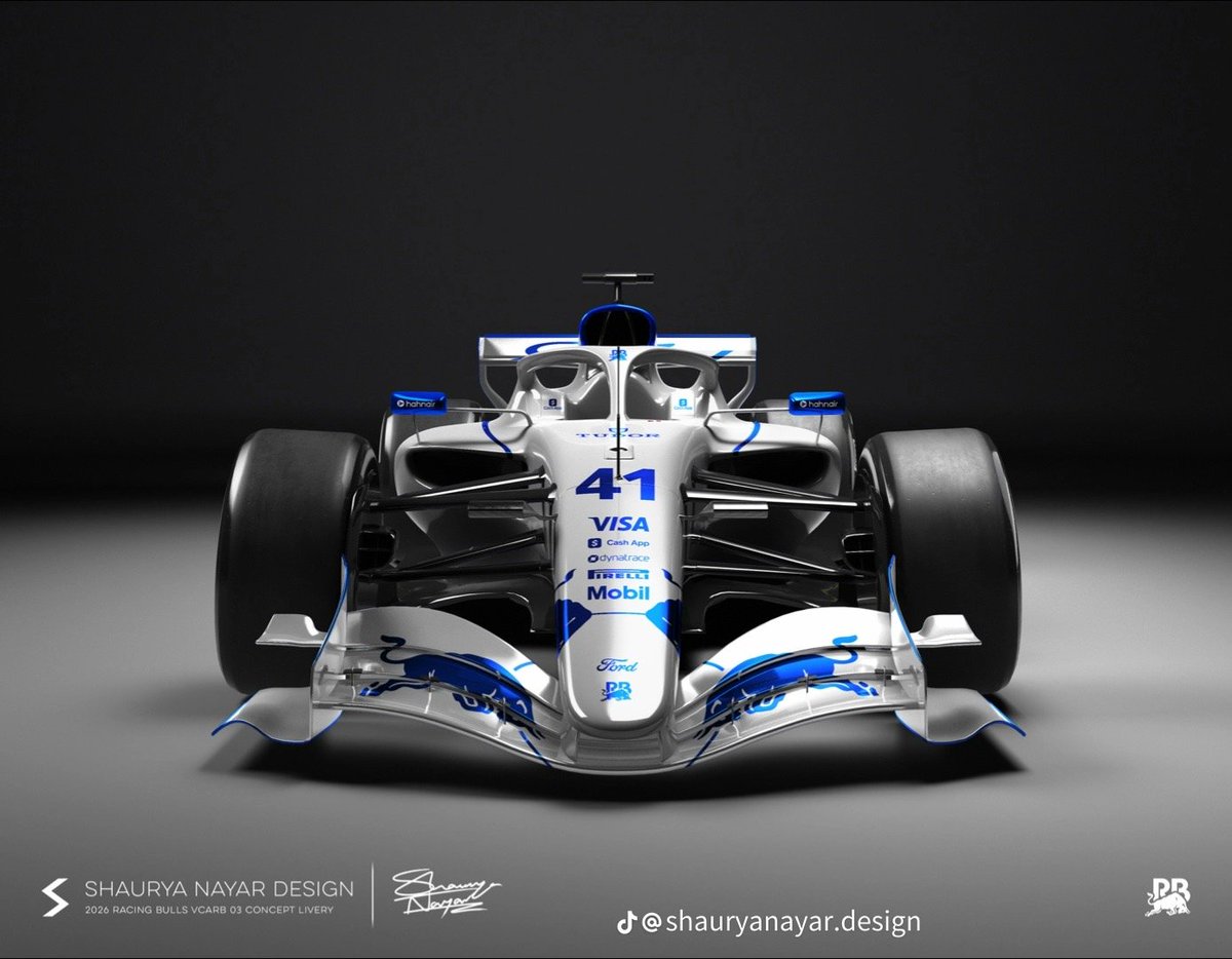 F1HardWalls4k's tweet image. 2026 Visa Cashapp Racing Bulls VCARB 03 Formula 1 Concept Livery