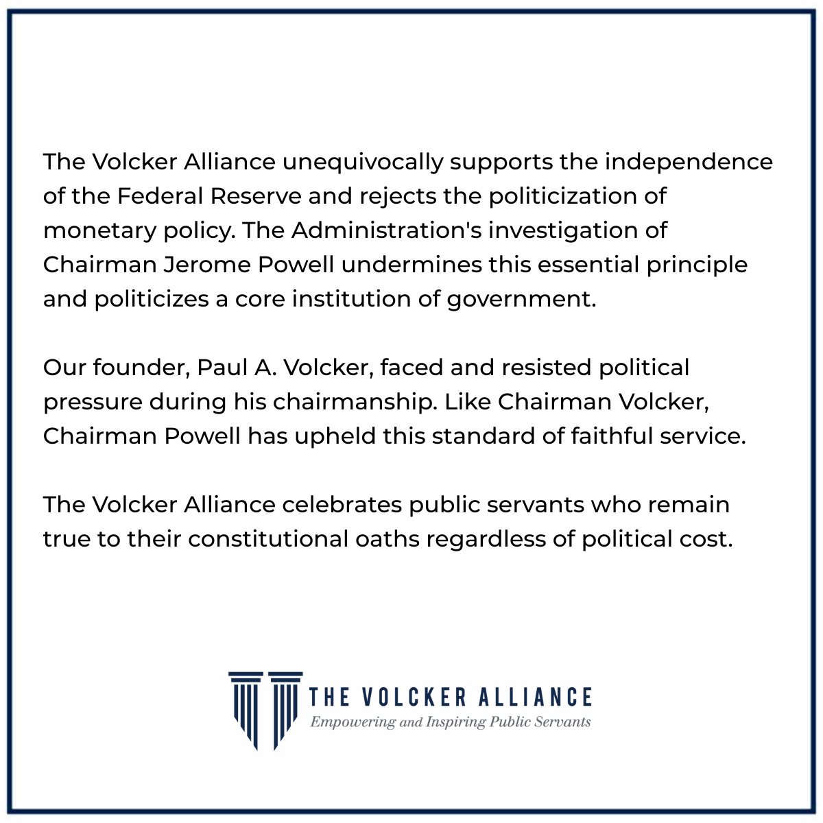 The Volcker Alliance tweet media