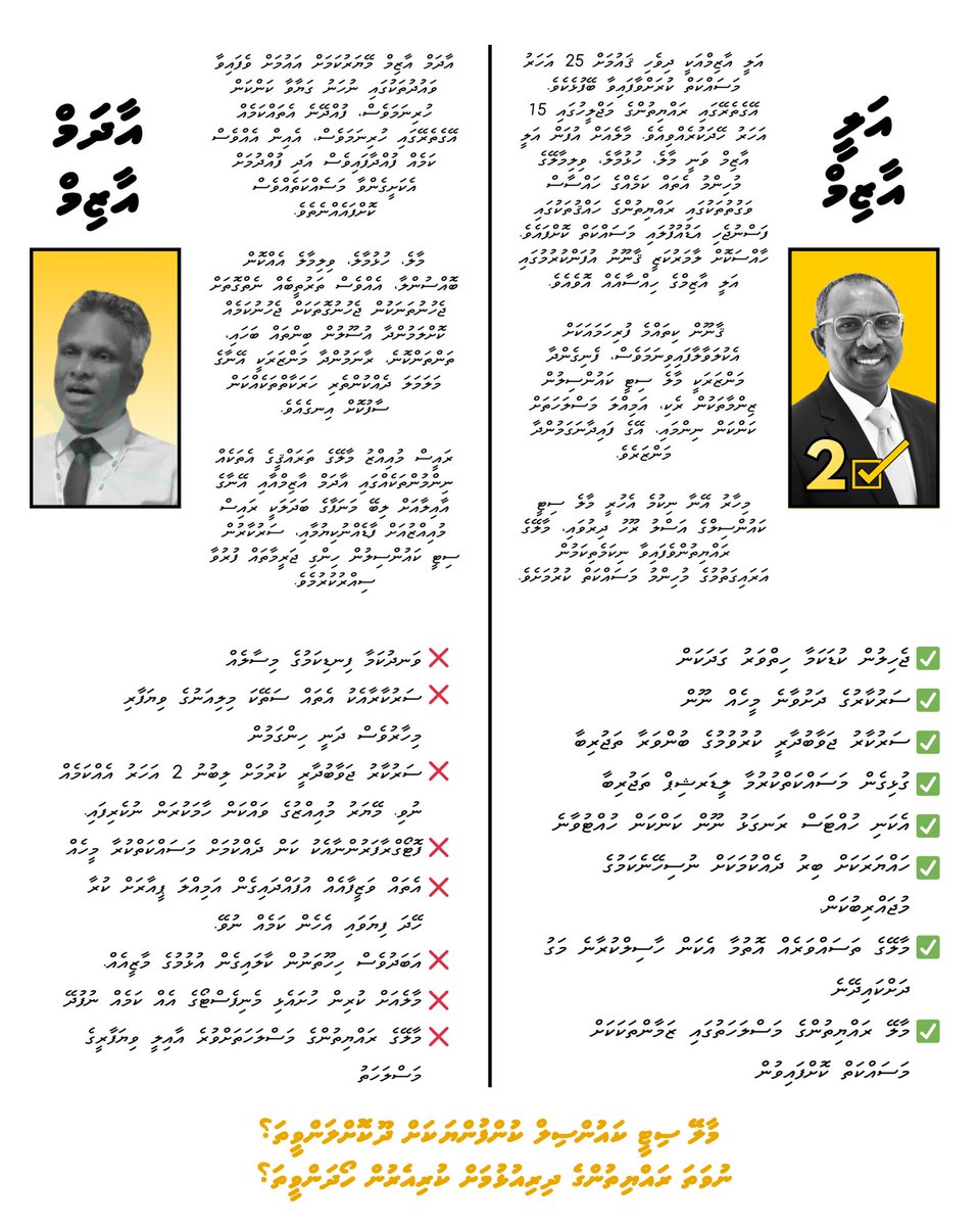 އަލީ އާޒިމް ހޮވަން ޖެހެނީ މިހެންވެ، މާލެ ސިޓީ ކުންފުންޏަކަށް ދޫކޮށްލެވޭކަށް ނެތް. މާލޭ ރައްޔިތުންނަށް މާލެ އަނބުރާ ހޯދުމަށް,  މިފަހަރު 2️⃣✅ <a href="/aliaazim/">𝐀𝐥𝐢 𝐀𝐳𝐢𝐦</a> އަށް ވޯޓު ދެއްވާ. 

#Gadhakoh
#MifaharuAli
