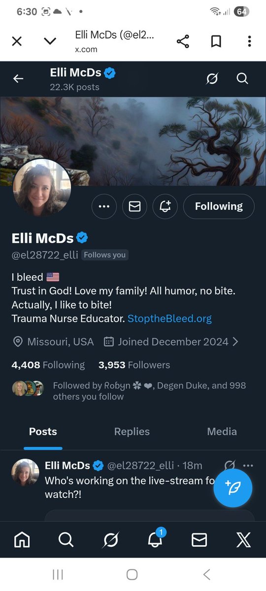 Hawkesbay69's tweet photo. Two patriots who connect back nearing their next targets 
@LBright47 110 away from 2k
@el28722_elli 47 away from 4k 
Let's help them get there 
F&amp;R
💪🫶💯🇺🇸 https://t.co/kumeEwuMNf