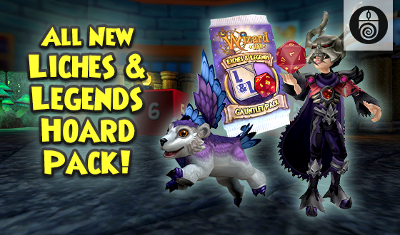 Become a legendary lich! 💀

Venture into battle with the tabletop-like items in the new Liches &amp; Legends Gauntlet Pack! You have a chance to get the Dragon Steed Mount, Grr-Owl Pet, Lich gear sets, exclusive rulebook reagents, and more! eu.wizard101.com/game/liches-le… #Wizard101Europe