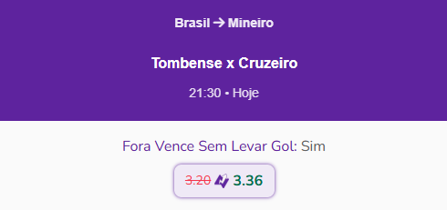 cruzoeiro's tweet photo. Cruzeiro vencer sem levar gols diante do Tombense hoje, pagando 3.36 na #Betsul - #SuperOdd, confira:
https://t.co/s0tsLLdgFH https://t.co/DQ8TG89T4P