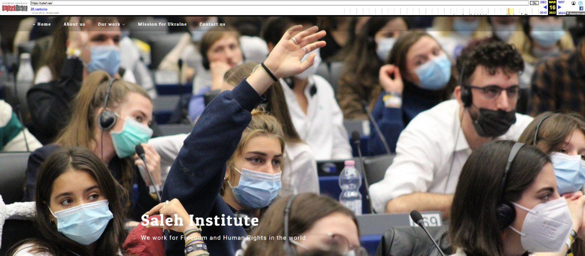 JulianMaciasT's tweet image. Luego volvió a España y en Europa le montaron una fundación, Saleh Institute, que su web y redes solo duraron unos meses, tuvo una misión en Ucrania, su web ahora te rebota al linkedin de un familiar.
Recodemos que le dieron el premio Zajarov en 2017 en defensa de los DDHH.