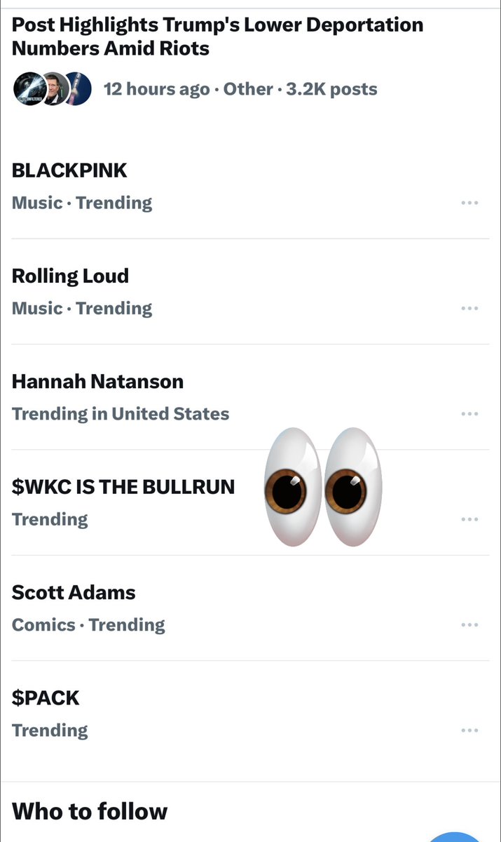 🚨 BIG BREAKING 🚨

“ $WKC is the Bull Run” is trending on X 🐂

Global eyes are watching 👀
A billion-dollar market cap feels inevitable 🚀

I hope my followers are positioned…
History is unfolding.