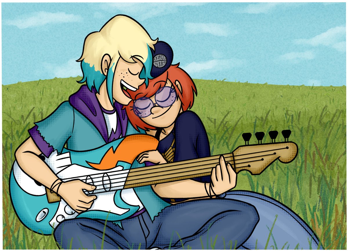 art trade with <a href="/JohnnyGreen021/">Johnny Green 🍏</a> 
lovebirds in the wild.

#LaithLoud