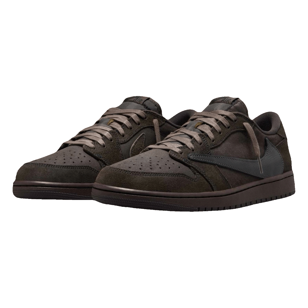 Products's tweet photo. Elevate your style with Travis Scott x Nike Air Jordan 1 Retro Low OG in Velvet Brown.