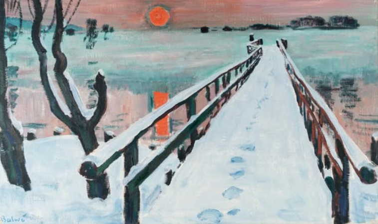 Brindille_'s tweet image. Sundown at the Lake (misty), 1954
© Arnold Balwé (German, 1898 - 1983)