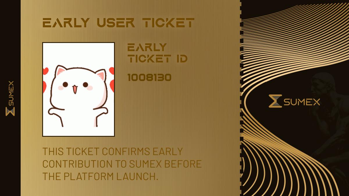 I want to become one of the EARLY BIRDS in <a href="/Sumex_Labs/">SUMEX | Web3 SuperApp</a>!

Only 15,000 roles - and they’re getting claimed fast.

Their first OG-PASS wave was claimed in just one day, I’m not missing this one.

TGE SOOOOOON!

btw - check out my excellent ticket