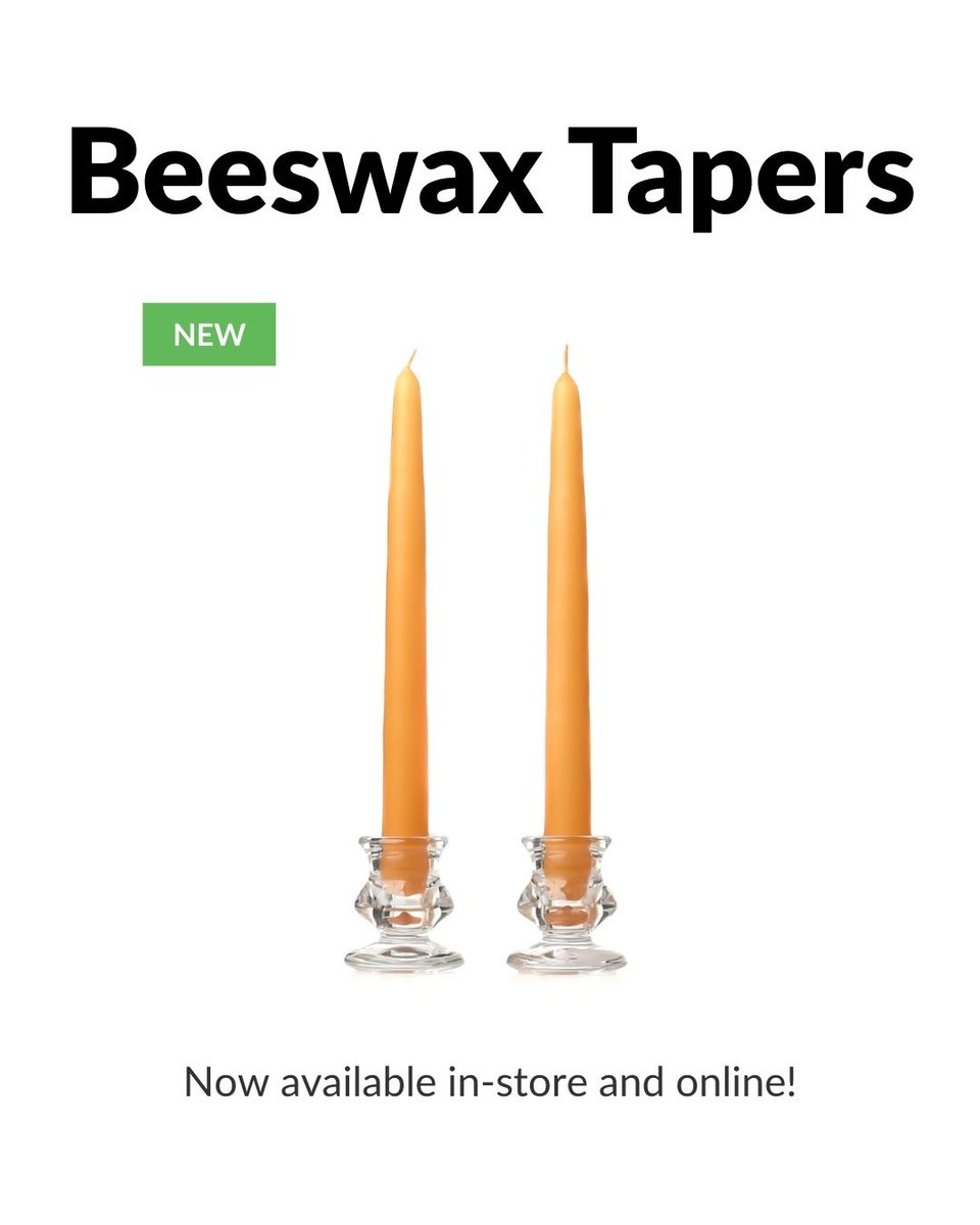 keystonecandle's tweet image. Beeswax taper candles are here!

Each candle begins as a white paraffin taper, which is then carefully dipped in our unscented beeswax, resulting in the beautiful tapers we are proud to offer.

Find them in-store and online!

#newarrivals #beeswaxcandles #KeystoneCandle