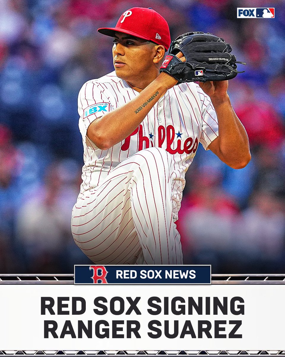 MLBONFOX's tweet image. BREAKING 🚨 The Red Sox are signing Ranger Suárez to a five-year, $130M deal per multiple reports