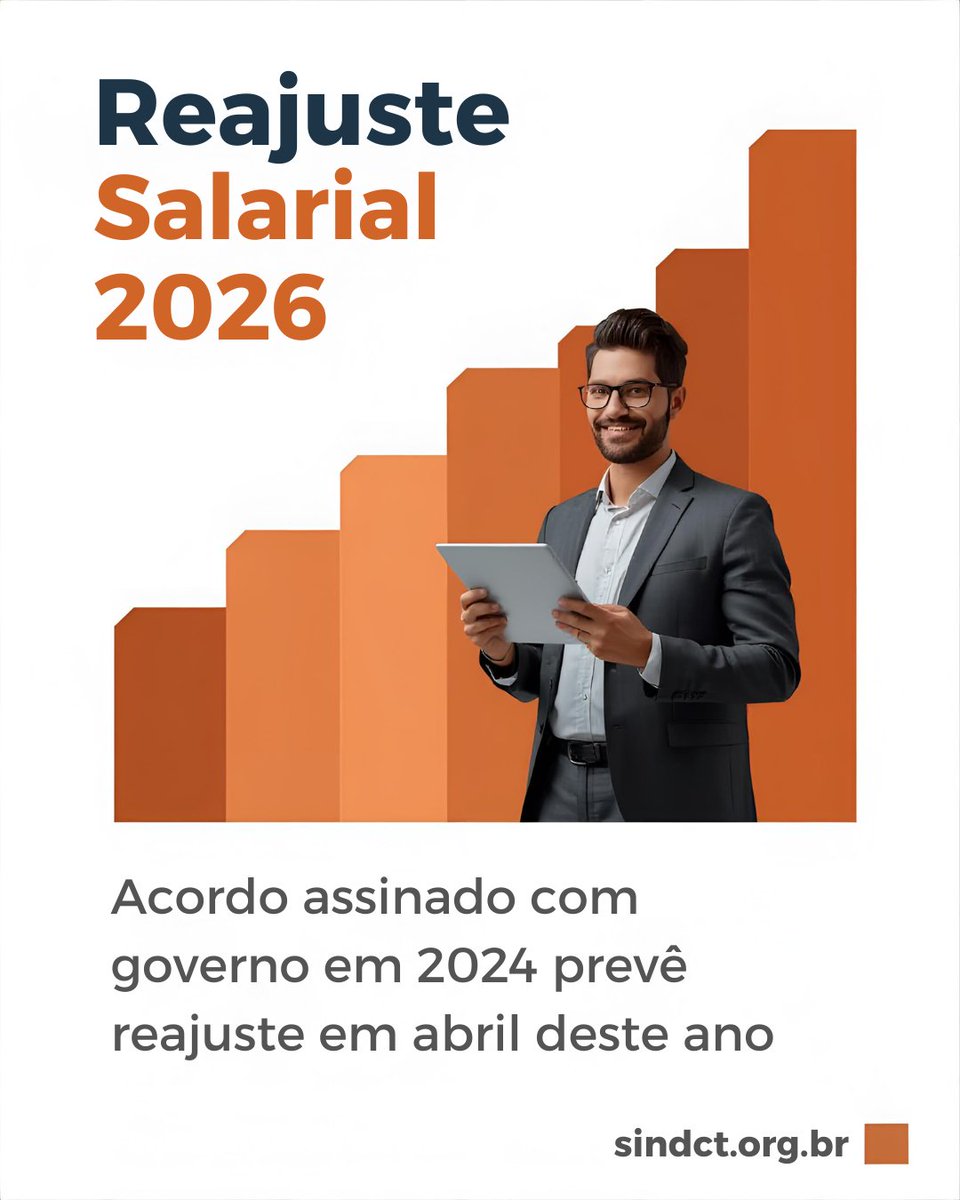 Veja as novas tabelas salariais: sindct.org.br/sindct/reajust…