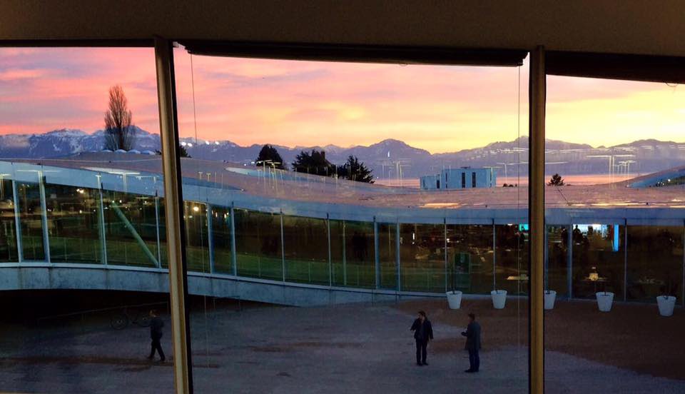 lauri_metaverse's tweet photo. 2016 throwback made me remember the first time I heard about bitcoin in this gruyere-shaped library. https://t.co/sOU1ZqNFKp
