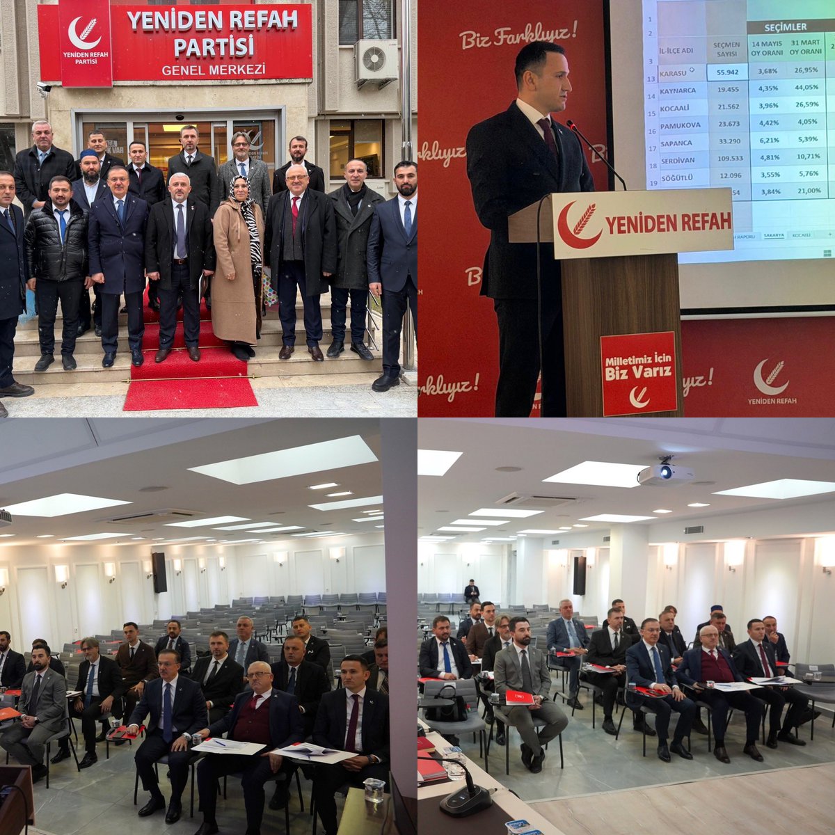 Genel Merkezimizde, Genel Başkan Yardımcımız Nureddin Gül başkanlığında Sakarya teşkilatımızın çalışmalarına dair verimli bir değerlendirme toplantısı gerçekleştirdik.
Durmadan, yorulmadan davamız için çalışıyoruz.